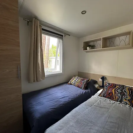 Grand Mobil Home Tout Confort - Camping Les Oyats 4 Etoiles Campsite Seignosse