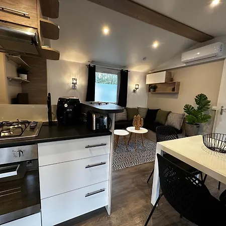 Campsite Grand Mobil Home Tout Confort - Camping Les Oyats 4 Etoiles Seignosse