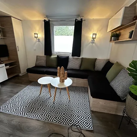 Grand Mobil Home Tout Confort - Camping Les Oyats 4 Etoiles Campsite Seignosse