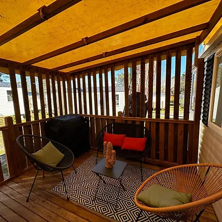Grand Mobil Home Tout Confort - Camping Les Oyats 4 Etoiles * Seignosse