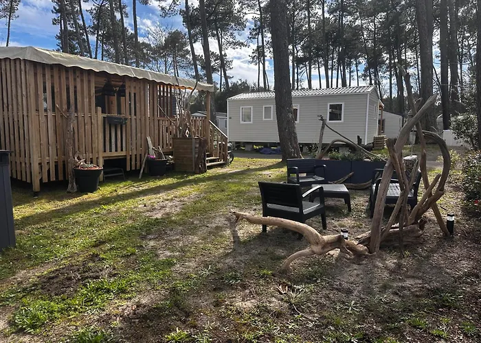 Campingplads Grand Mobil Confort Pour 6 Personnes - Les Oyats 4 Etoiles Seignosse